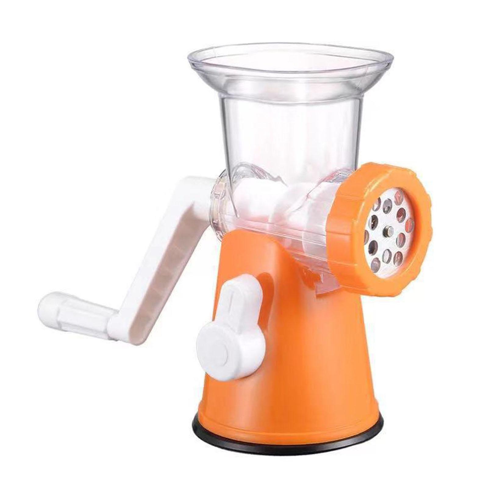 Manueller Fleischwolf mit Edelstahlklinge, abnehmbarer Handkurbel-Fleischwolf, Wurstwolf