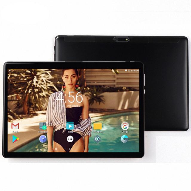 Tablet PC 10,1 Zoll Android 11 Octa Core 4GB/64GB Tablet 3G LTE Telefonanruf GPS 1280*800 IPS mit Abdeckung Fall Add keyboard case schwarz