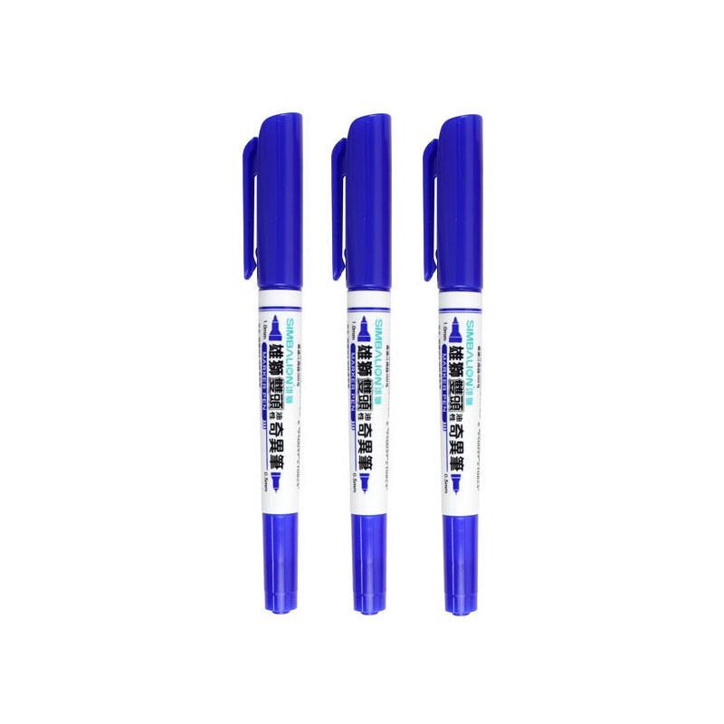 3 Stk. Permanenter Farbmarker, kräftiger Textmarker, feiner Liner, Zeichnung, CD, Stoff, Papier, Metall. Art.-Nr