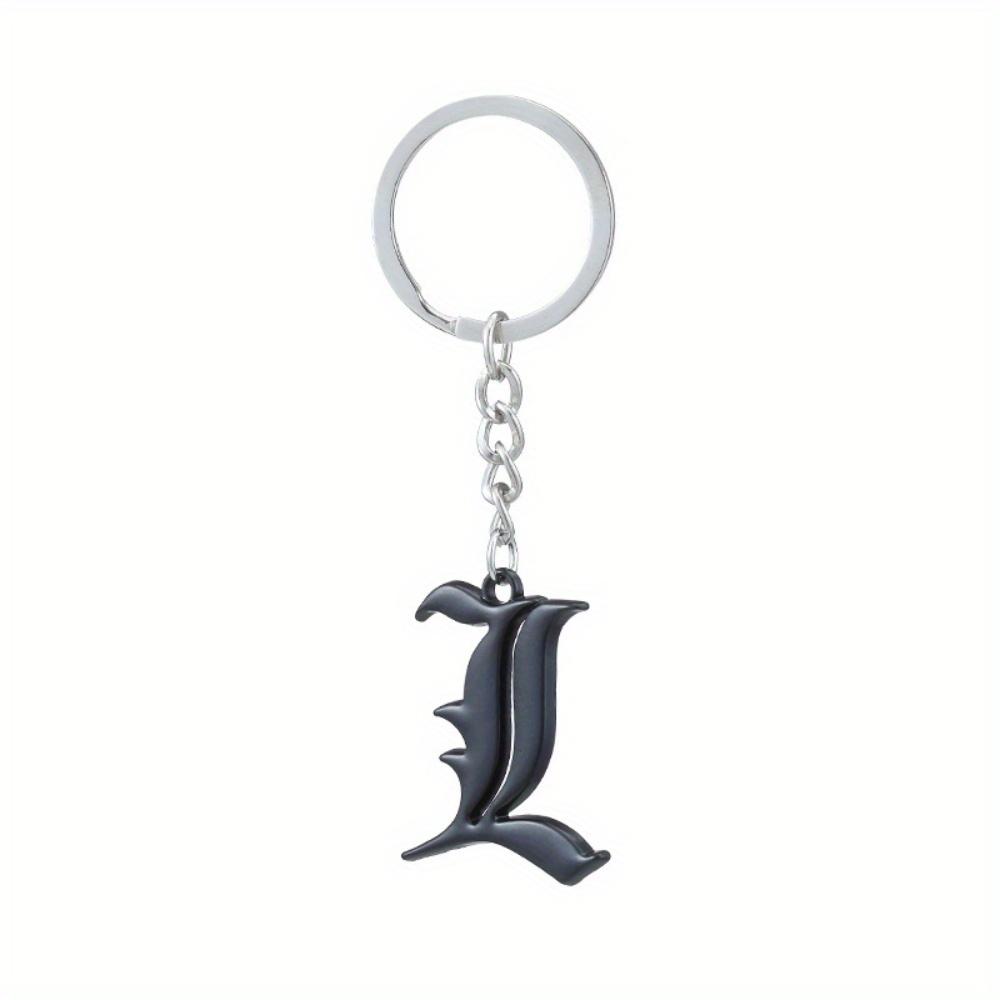 Neuer Damen-Accessoire-Schlüsselanhänger, Herren-Doppel-L Schwarzer Anhänger-Schlüsselanhänger, Modischer Schmuck-Schlüsselanhänger-Artikel. schwarz