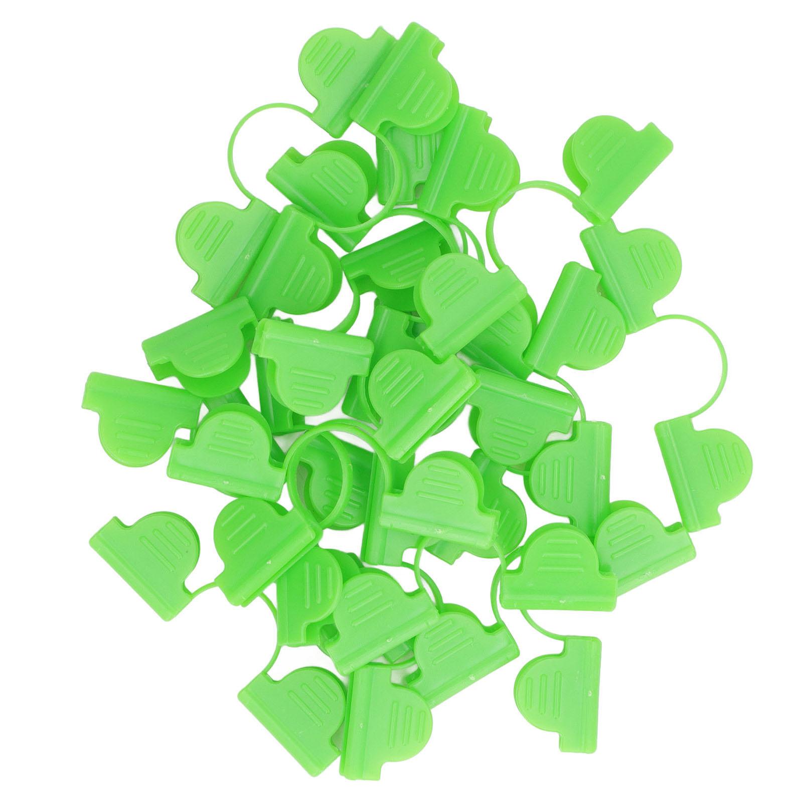 100PCS Gewächshaus Clamp Kunststoff Doppel Kopf Schattierung Garten Hoop Gewächshaus Clip Fiberglas 6mm hellgrüne