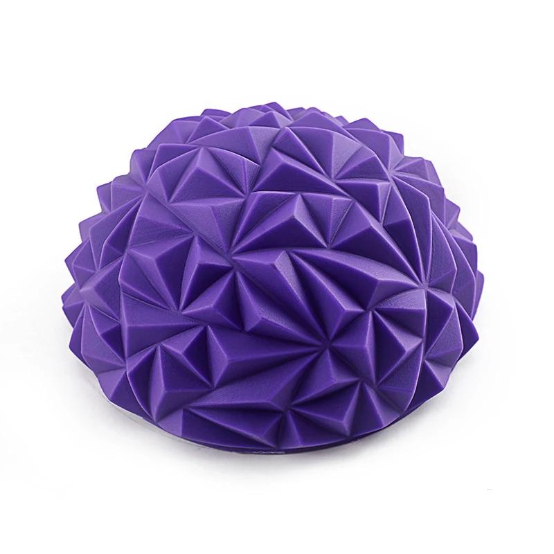 16cm Yoga Ball PVC Aufblasbarer Massagepunkt Halb Fit Ball Balance Trainer Stabilisator GYM Pilates Fitness Ananas Massage Ball