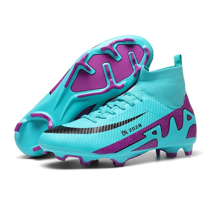Modische Rosa Fußballschuhe Herren Professionell Leicht Socke Herren Fußballschuh Outdoor Rutschfest Original Fußballschuh Sneaker 46