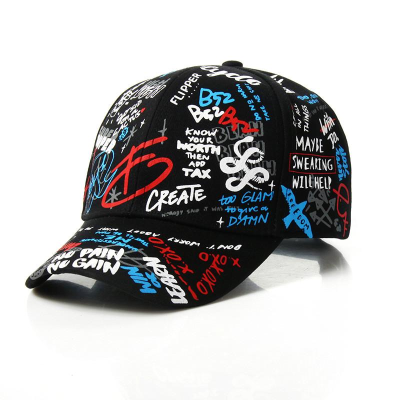 4–8 Jahre Kinder Snapback Hut Persönlichkeit Street Dance Sonne Schirmmütze für Jungen und Mädchen Mode Kinder Graffiti Baseball Cap Hut