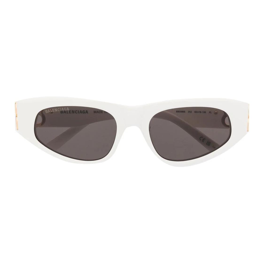 Balenciaga Cat Eye Sonnenbrille Damen Sonnenbrille BB0095S012 Basic Packaging-Eyeglass Case,53,White