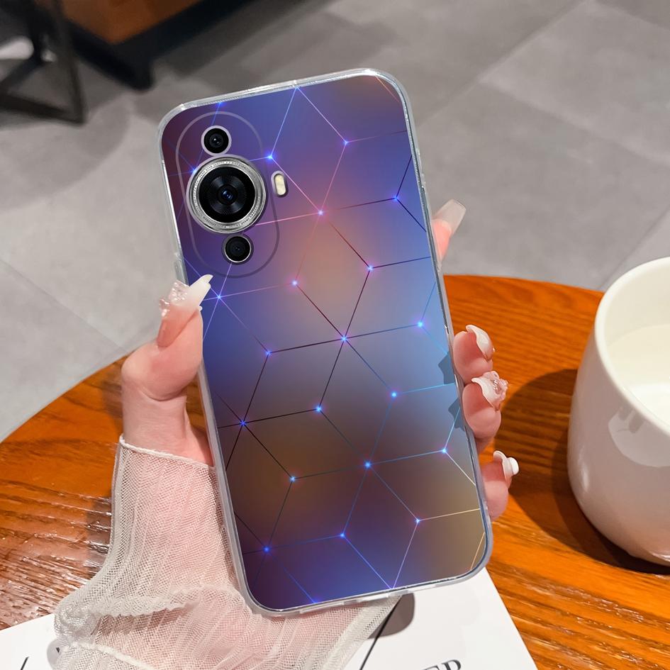 Hülle für Huawei P20 P30 P40 Lite P Smart 2019 Y9s P50 P7 P8 Handyhülle Sternenhimmel Displayschutzfolie Transparent Matt Weiches Silikon für Huawei Bumper Huawei P30 Lite