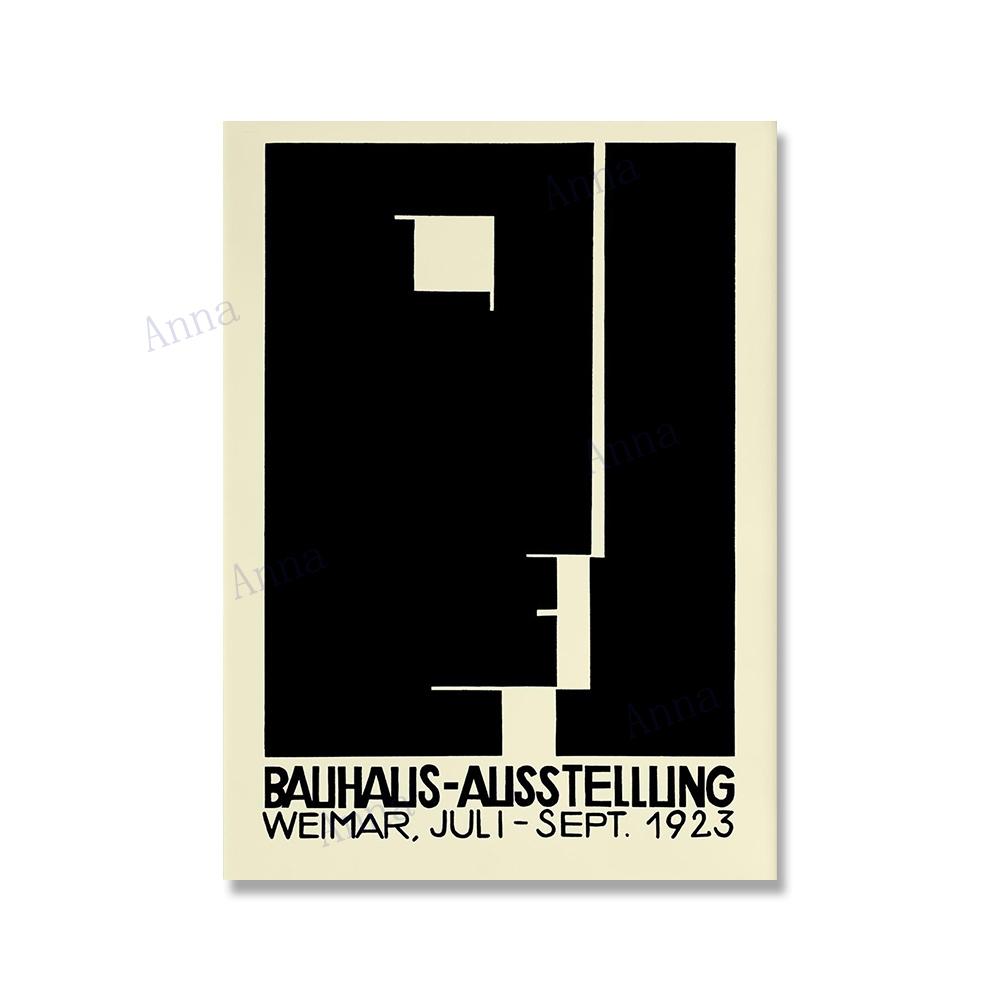 Bauhaus-Museum, Ausstellungsplakate und Drucke, Galerie-Wandkunst, Bilder, Herbert Bayer, Kunst, Leinwandgemälde für Wohnzimmerdekor 70x100cm No Framed