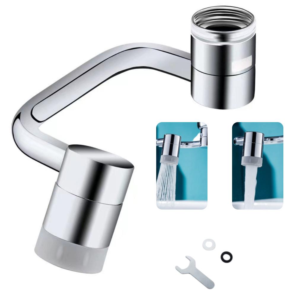 Spritzfilter-Wasserhahn, 1080 Grad drehbar, Wasserhahn-Sprühkopf, Wasserhahn-Verlängerung, Belüfter, Spülbecken-Wasserhahn