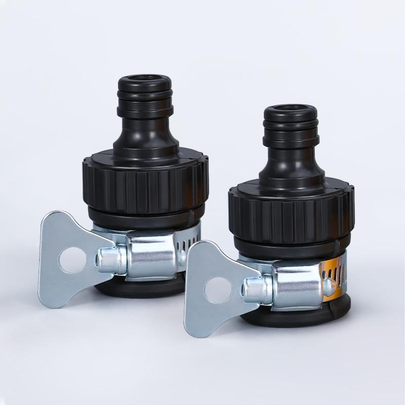 2 Stück langlebiger Universal-Wasserhahn-Adapter, Kunststoff-Schlauchanschluss, Schnellanschluss, Wasserhahn für Autowäsche, Gartenbewässerung 2pcs