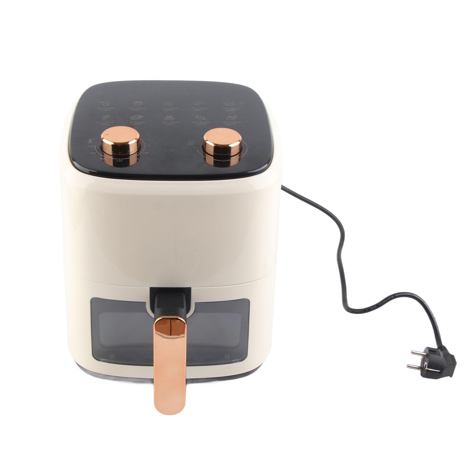 Air Cooker Küche Fritteuse Ölfrei Multifunktions Vollautomatisch 5,5L Große Kapazität für Zuhause Sichtbar L