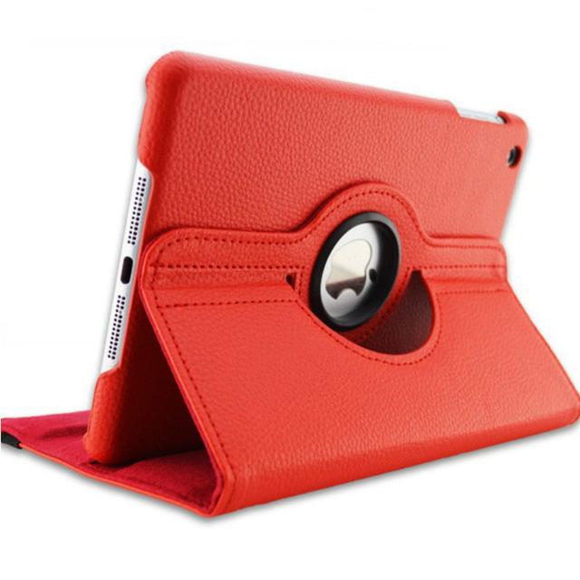 Für iPad 10,2 Air 2 Air 1 iPad 9,7 2018 2017 Fall Abdeckung A1822 A1823 A1893 A1954 5th 6th Generation fall 360 Grad Rotierenden Funda For iPad Air 1 Air 2 kadmium rote