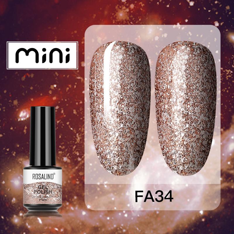 ROSALIND Bunter Gel-Nagellack, UV-LED-Gel-Nagellack, semi-permanenter Soak-Off-Lack, Hybrid-Gel-Nagelkleber