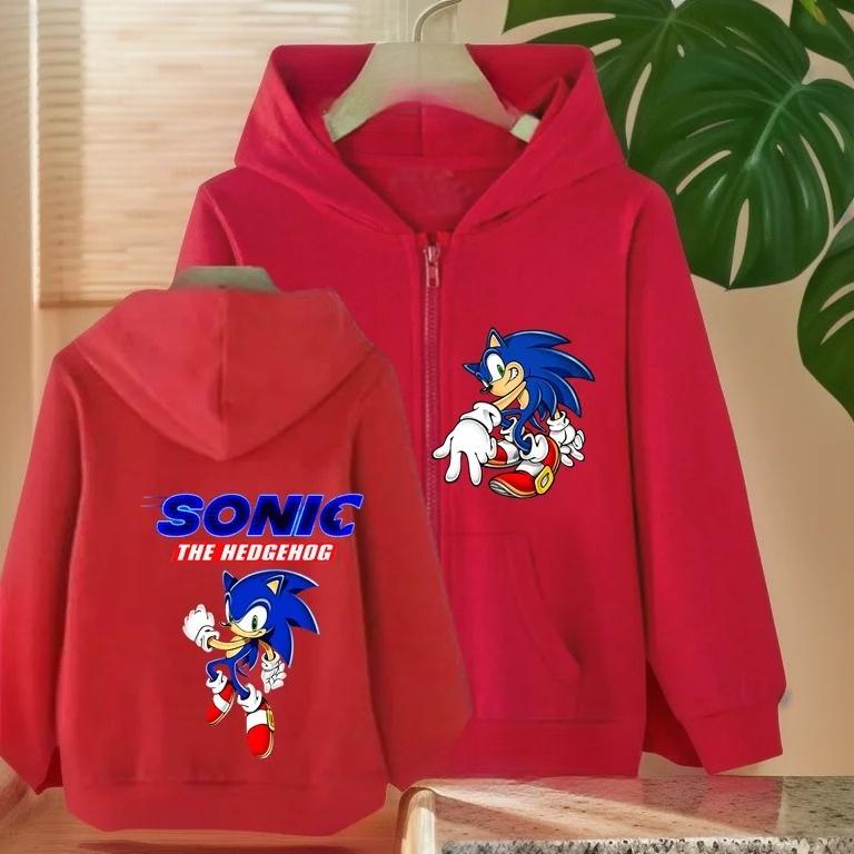 Lockere Kinderbekleidung Mode Cartoon-Print Sweatshirt Lässiger Kapuzenpullover Sweatshirts Jungen 150 red