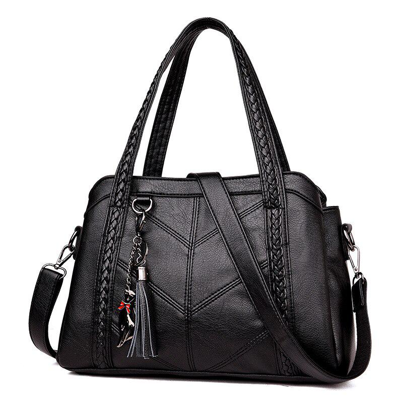 Schultertasche für Damen, lässige Tragetasche, weibliche Umhängetaschen für Damen, Luxus-Handtaschen, Damentaschen, Designer-Handtaschen, hohe Qualität schwarz