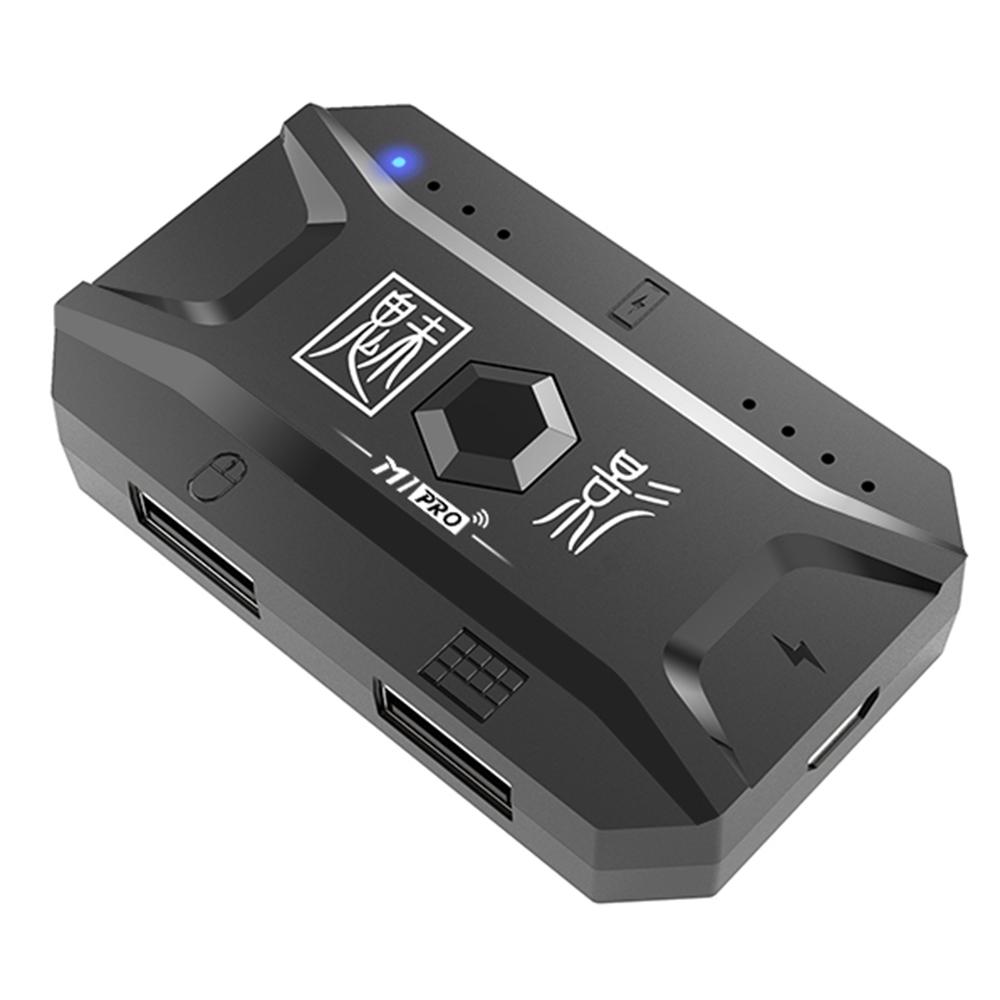 M1 Pro Tastatur-Maus-Konverter, tragbarer mobiler Spiel-Tastatur- und Maus-Adapter, BT5.0-Verbindung schwarz