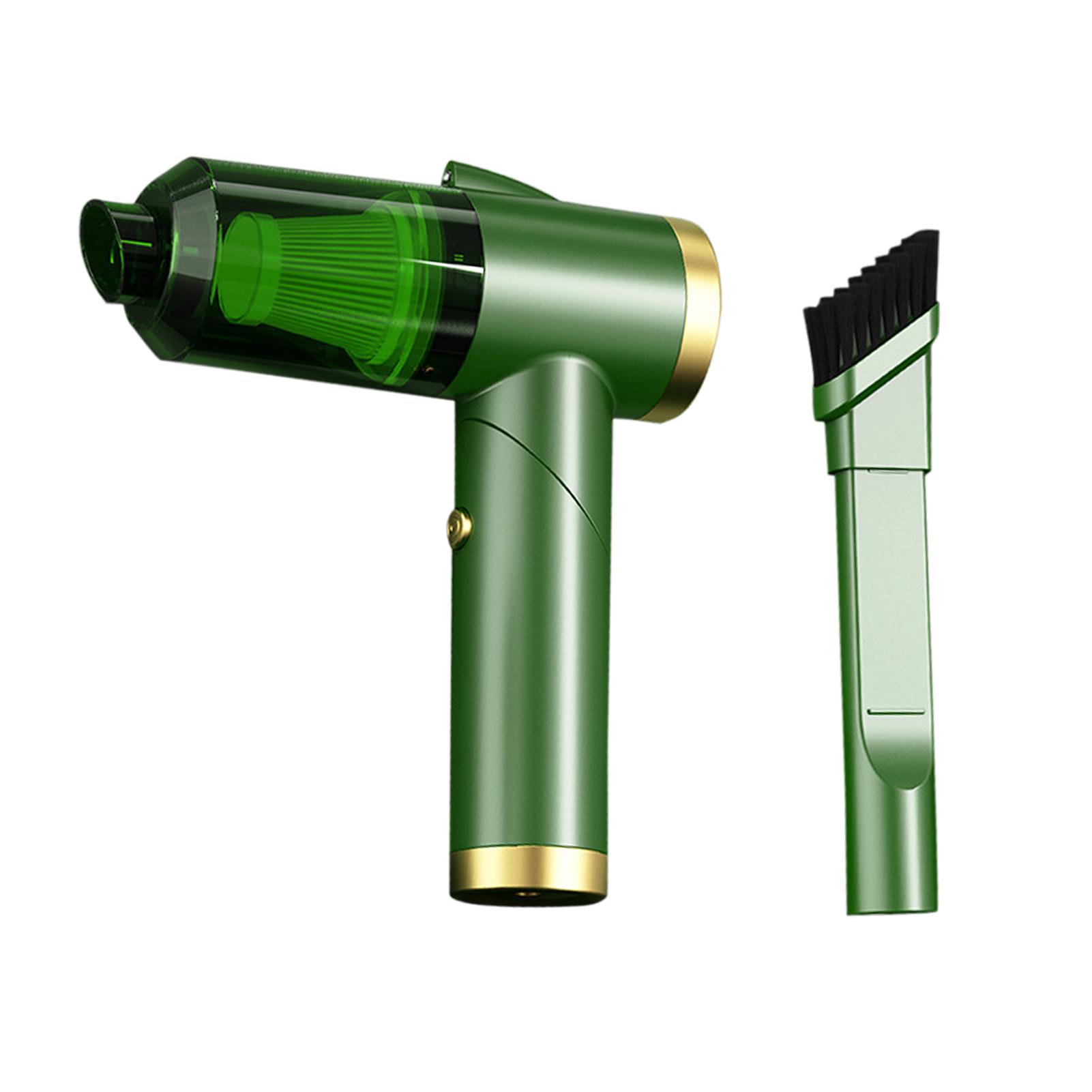 Auto-Staubsauger, kabelloser Hand-Auto-Staubsauger, 90° faltbar, tragbarer Staubsauger, 9000 PA grün