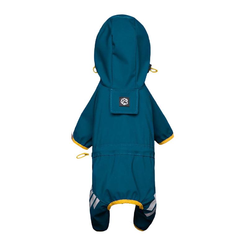 Hunderegenmantel, reflektierend, wasserdicht, Haustierkleidung für Chihuahua, Malteser, Regenmantel, kleine und mittelgroße Hunde, Overall, Regenmantel, Hundeoverall S blau