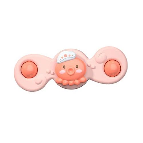 Baby Cartoon Fidget Spinner Spielzeug Buntes Insekt Lernspielzeug Kinder Fingerspitzen Rassel Badespielzeug Set für Jungen Mädchen Geschenk beige