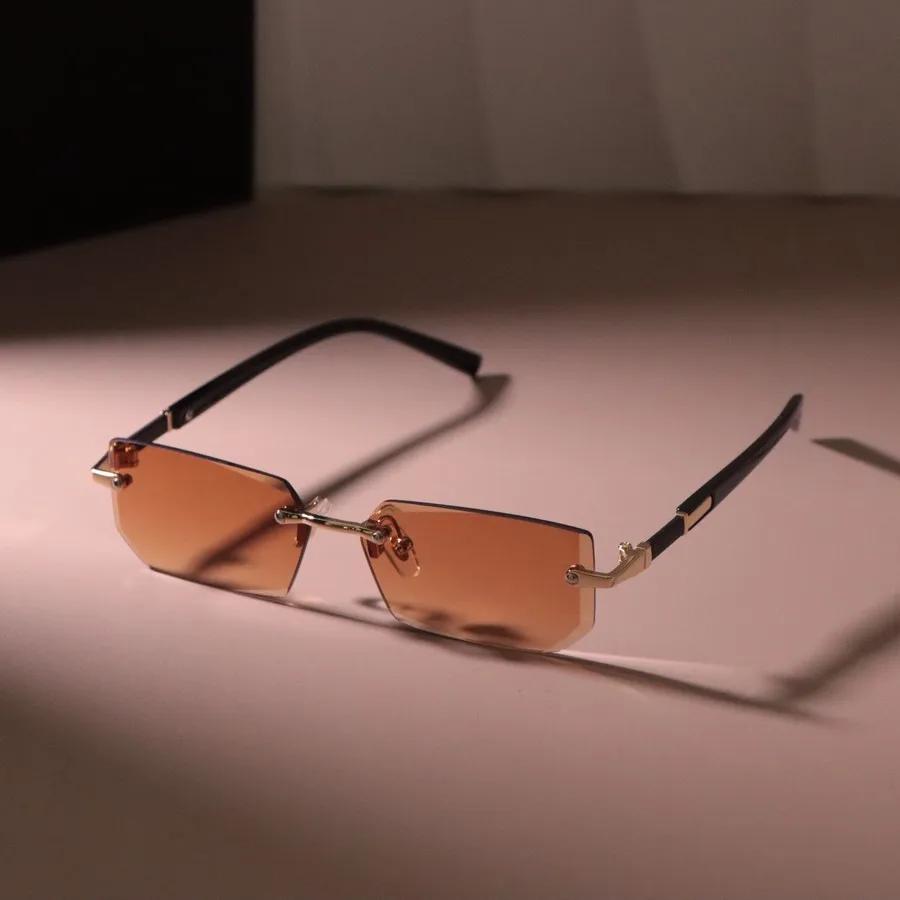 Kleiner Rahmen Unisex Quadratische Sonnenbrille Damen Herren Designer Bunt Sonnenbrillen Damen Herren Farben Spiegel Oculos De Sol Other brown