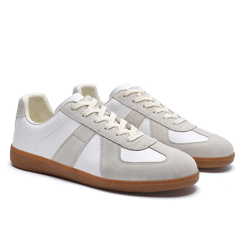 Herrenmode Freizeitschuhe Unisex Sport Paar Weiß Leichte Sportschuhe Retro Bequeme Weiche Sneaker Vielseitige Slipper 46 graue