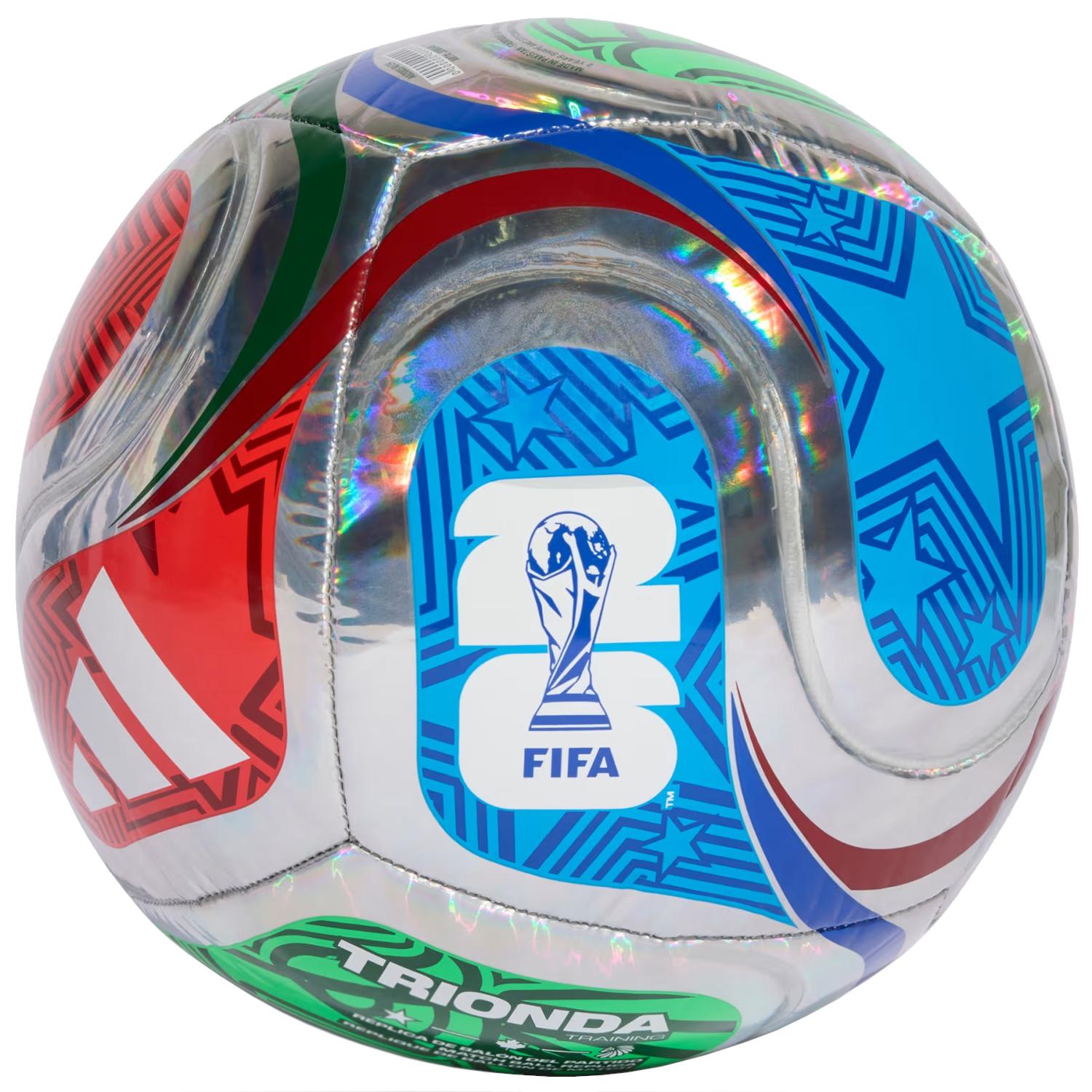 adidas FIFA Weltmeisterschaft 26 Trionda Trainingsfolienball, Unisex silber Fußball 4 silber