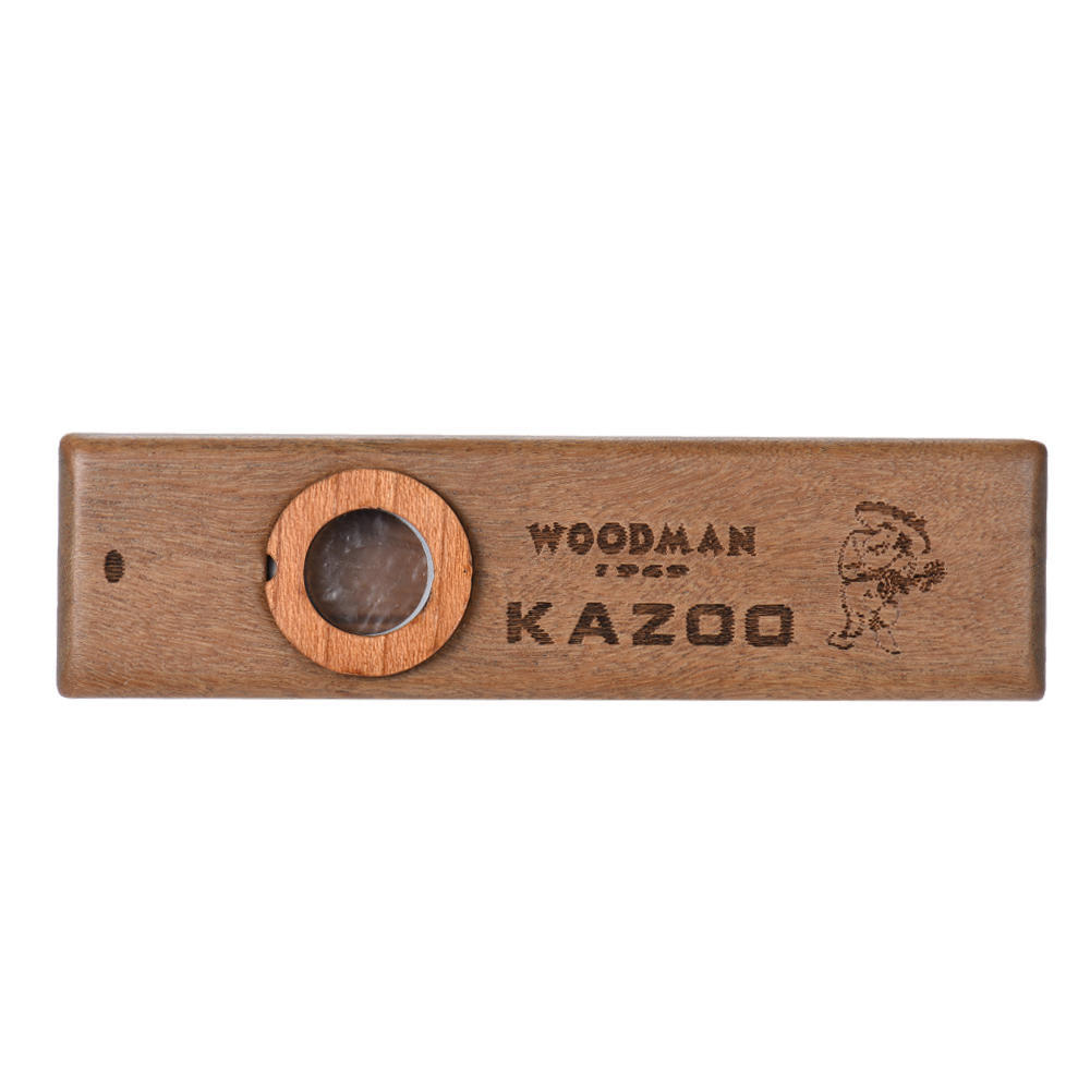Wooden Kazoo Ukulele Guitar Partner Holzharmonika mit Box für Musikliebhaber