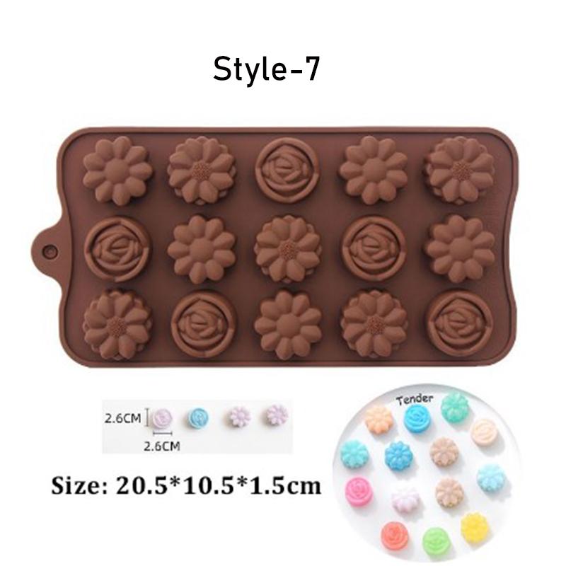 Vogue Kuchen Backen Werkzeug Form Eis Harz Form Obst DIY 3D Tier Schokolade Gummibärchen Süßigkeiten Silikon Formen Jelly Pudding Flower