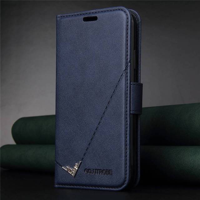 Flip Preventionv Brieftasche Fall Für Iphone 12 Pro Max 12mini 11pro Se2020 X Xs Xr Xsmax 8 8plus 7 7plus 6s Leder Neue Mode Fall iPhone 12 Pro Max blau
