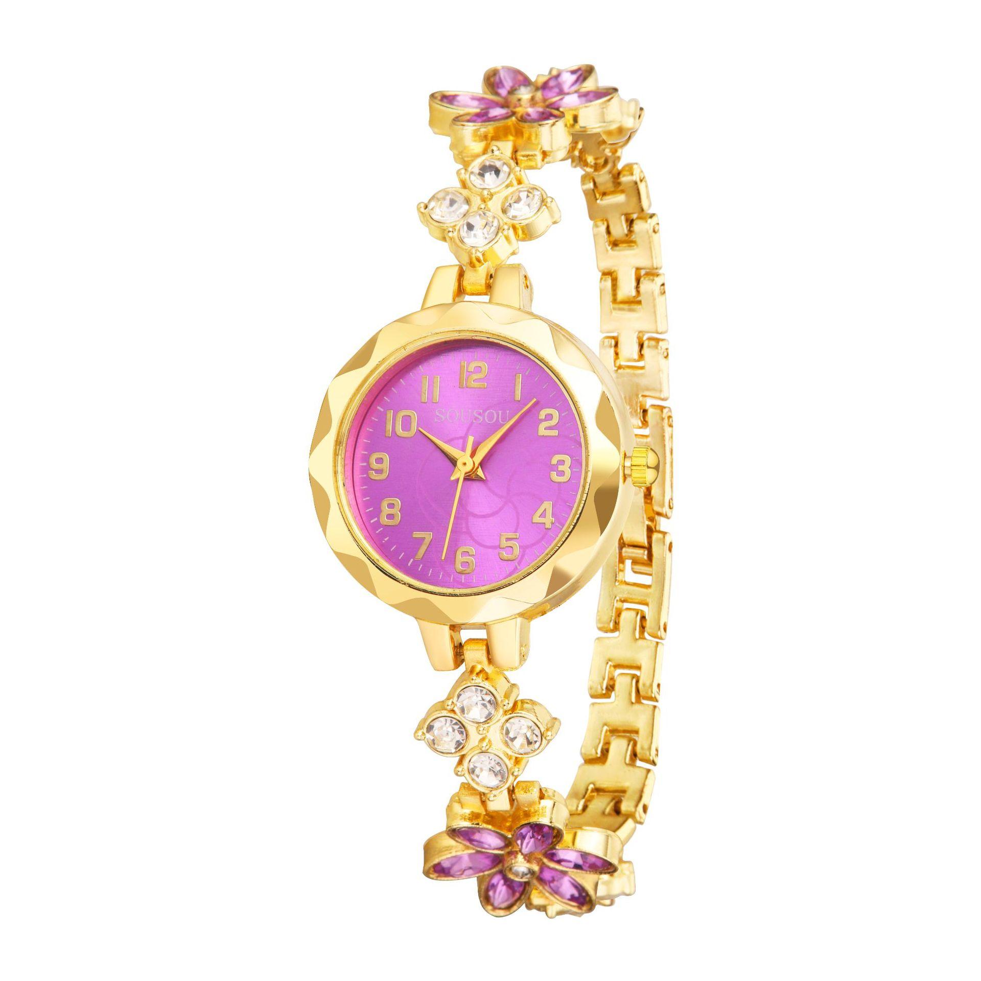 Damenuhren Kristall Strass Armband Armbanduhr Damen Quarzuhr