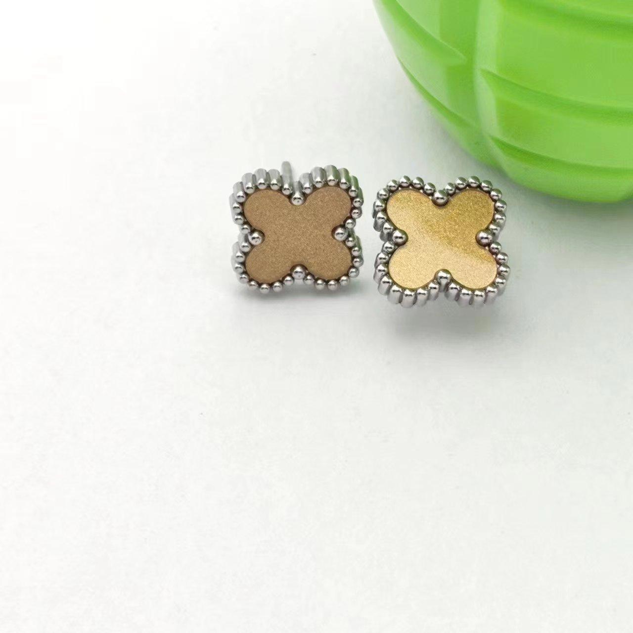 Mode Vier-Leaf Clover Ohrringe Hohe-Klasse Sinn Für Pendeln Mode Hundert Temperament Ohrringe frauen Ohrringe