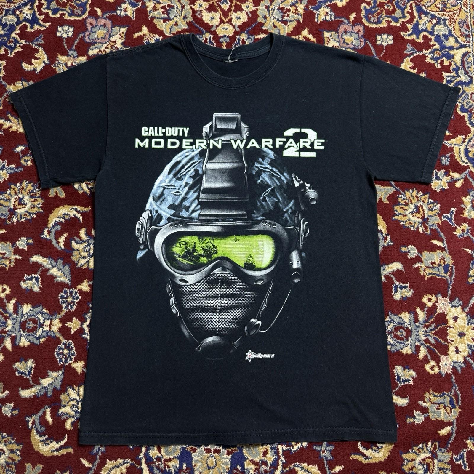 2009 Retro Call of Duty Modern Warfare 2 Herren T-Shirt Oversized Y2k T-Shirt Frühling Sommer Neuer Stil Unisex Lässiges Mode T-Shirt L beige
