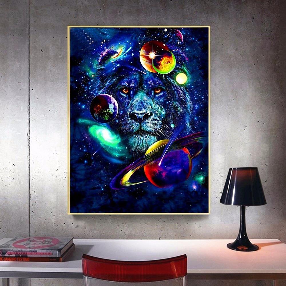 Diamant-Malerei, komplett, rund, Ankunft, Tiere, Diamant-Mosaik, Verkauf, Tiger-Diamant-Stickerei 20X30