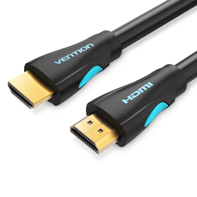 Vention HDMI-Kabel 4K 2.0-Kabel HDMI-auf-HDMI-vergoldetes Anschlusskabel für HD-TV PS3/4-Splitter-Switch HDMI 2.0-Kabel 0.75m schwarz