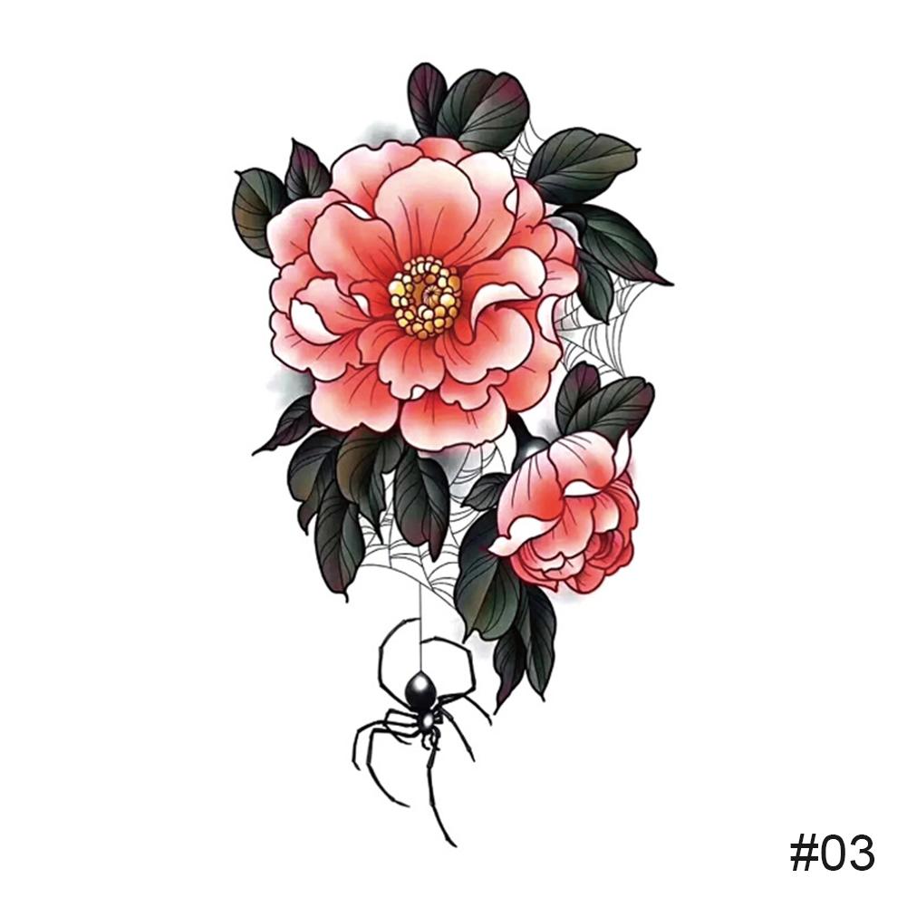 Temporäre kleine frische bunte Tattoo-Aufkleber, wasserdicht, langlebig, Tattoo-Aufkleber, Körperkunst, Paste, Malerei, Tattoo 03