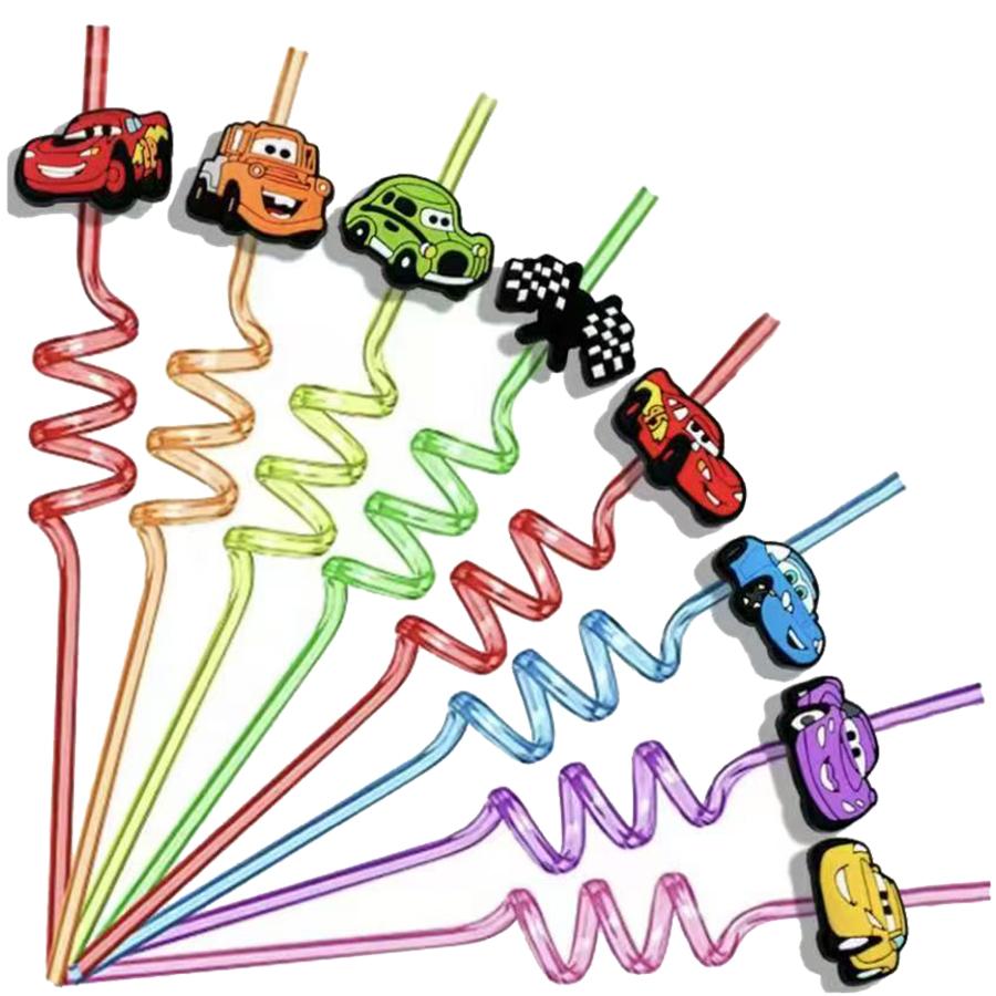 Lightning McQueen Cars Geburtstagsparty Dekoration Geschirrset Pappteller Becher Serviette Tischdecke Stempel Spielzeug Kinderparty Zubehör