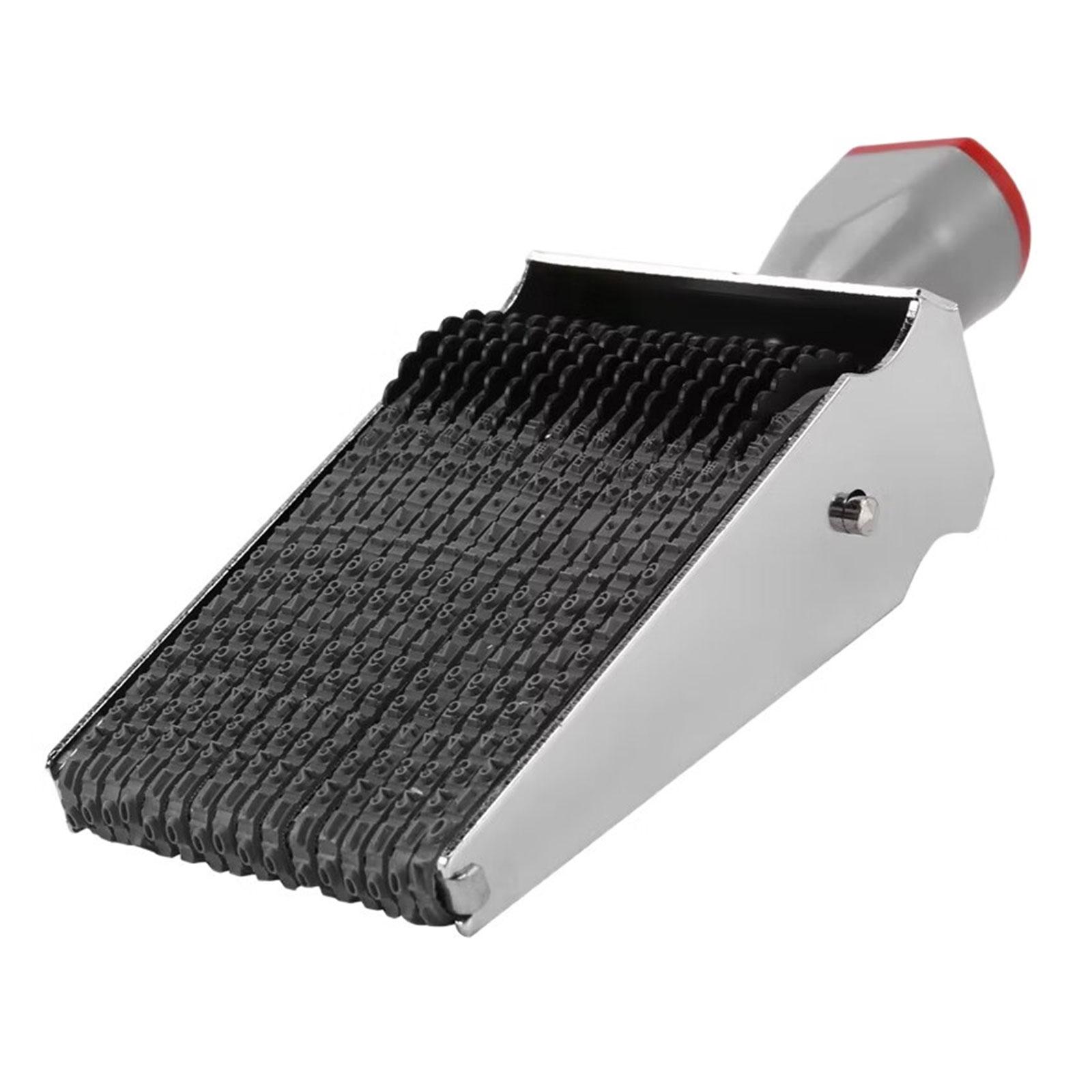 Verstellbarer Zahlen-Buchstaben-Rollstempel Drehstempel Gummi Stempel Geschäftsstempel Büro Stempel für Dokumentenablage Stempeln G