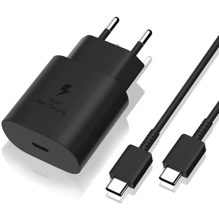 Schnellladegerät 25W USB-C auf USB-C Kabel kompatibel mit Samsung S21 FE 5G S21 S21 Plus S21 Ultra S20 FE S20 S20 pl[a25]