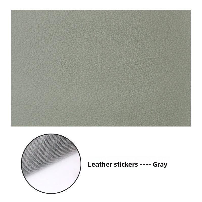 Selbstklebender Reparaturflicken aus Kunstleder in großer Größe für Sofa, Autositz, Motorradsitz, Kopfteil 30*100 hellgrau