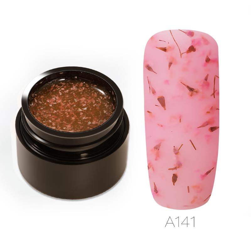 ROSALIND Blumen-Nagellack-Gel, UV-Gel-Nagellack, getrocknete Blumen, Gel-Nagelkunst, DIY-Desgin, natürlicher Nagel-Gel-Nagellack