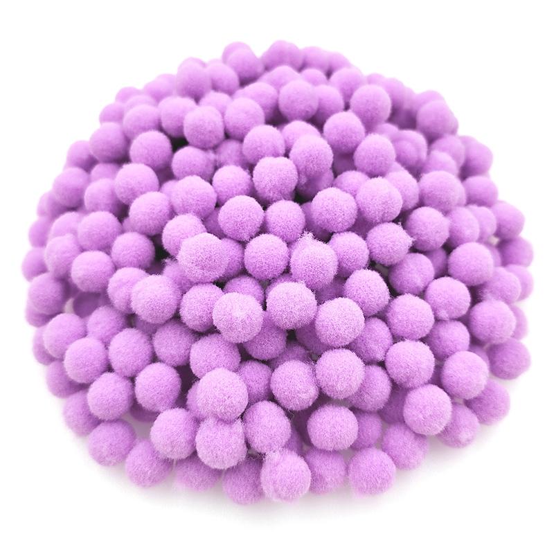 150 Stück/100 Stück 10/15 mm Pompones Pompom Nähen Plüschball DIY Handarbeit Material Flauschiges Hochzeitsdekor Bastelzubehör Schmuck Weiches Kinderspielzeug Zubehör 15mm 100pcs violett