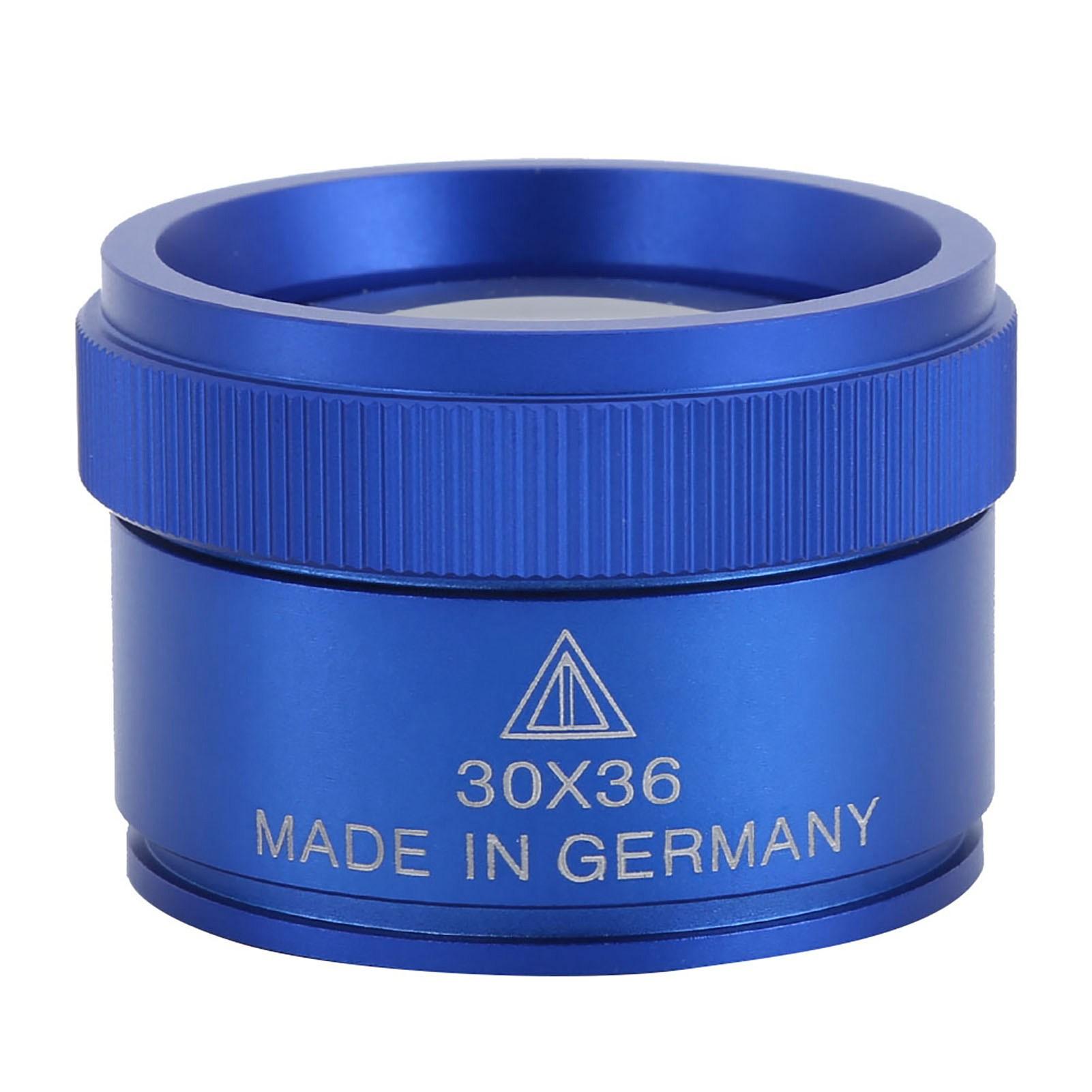 30X Lupe Handheld Tragbare Lupe für Schmuck Münzen IdentifizierungBlau blau