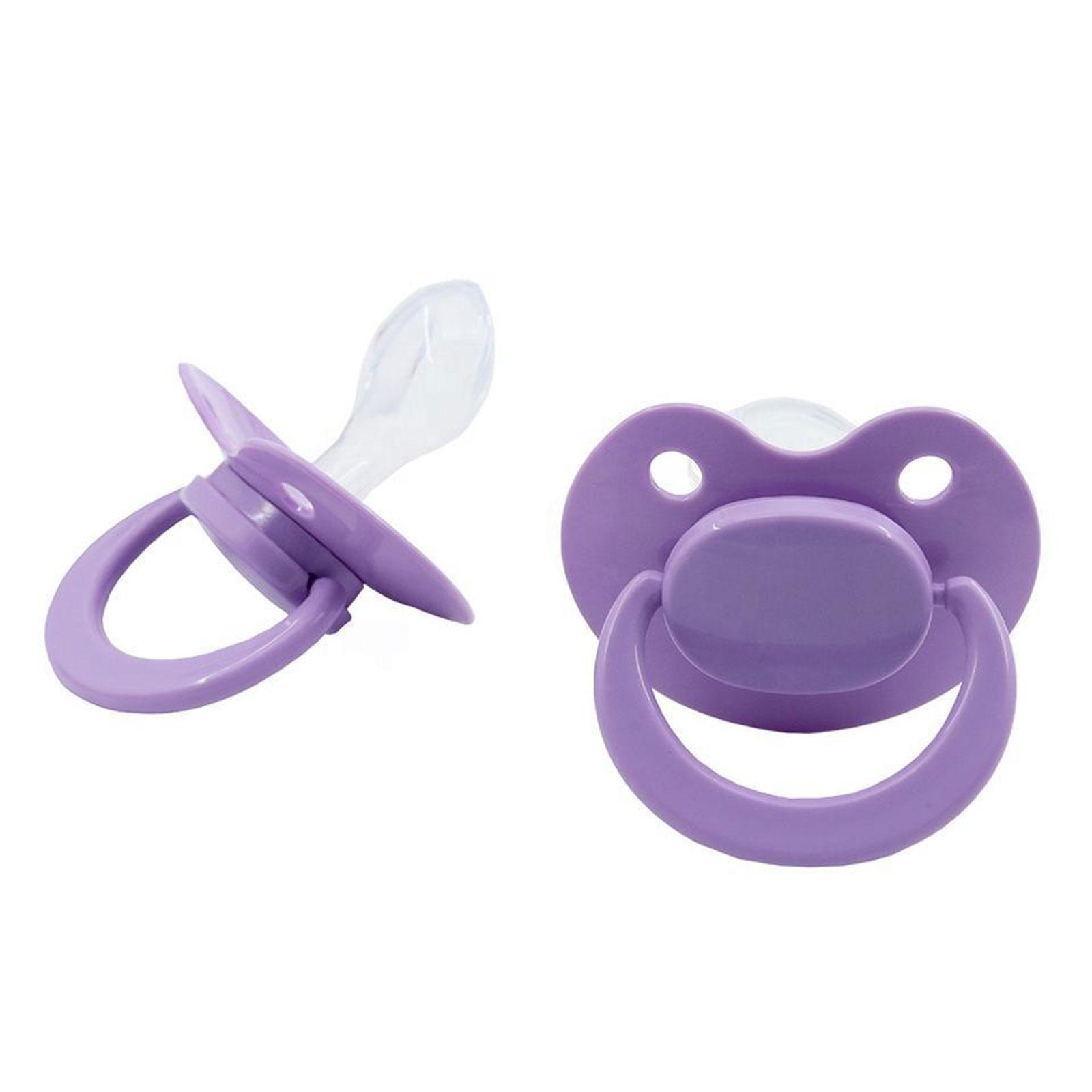 Schnuller für Erwachsene, beruhigender Schnuller, Nippel, emotionale Stabilität, Schnuller, Beißring, Spielzeug für schwangere Frauen, Stillen, individuell violett