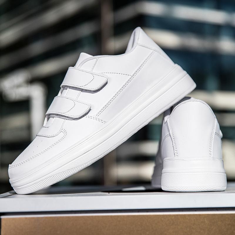 Herren Weiße Sneaker Große Größe Leichte Herren Urban Sneaker Plateau Skateboard Schuhe für Herren 43 weiß