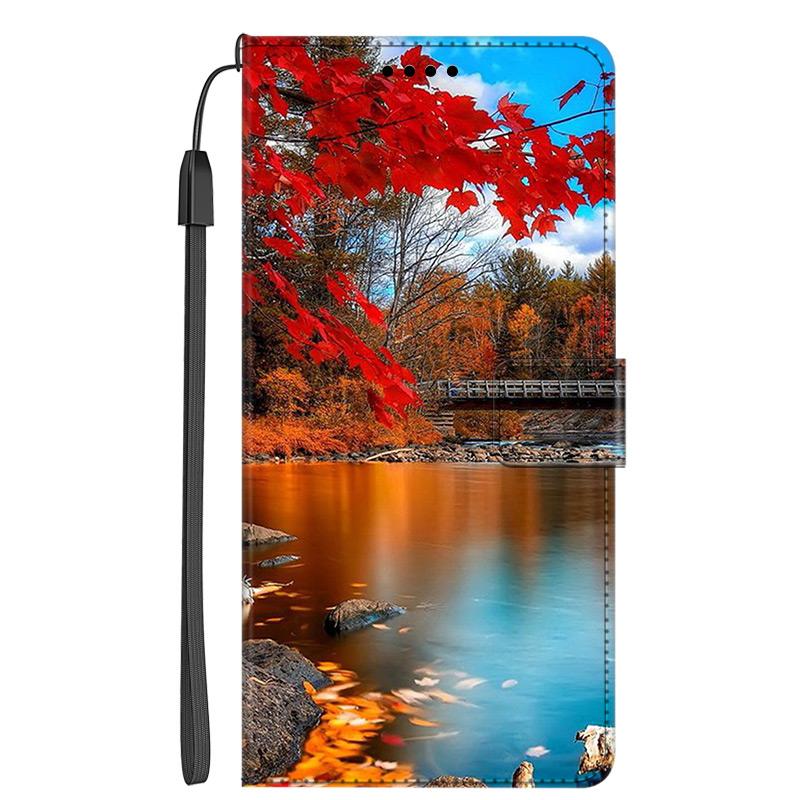 Leder Klapphüllen Für Honor 90 Lite 5G Hüllen Honor90 Portemonnaie Buch Kartenständer Schutz Bemalte Handyhüllen Für Honor 90 5G Taschen Honor 90 Lite dunkelblaue