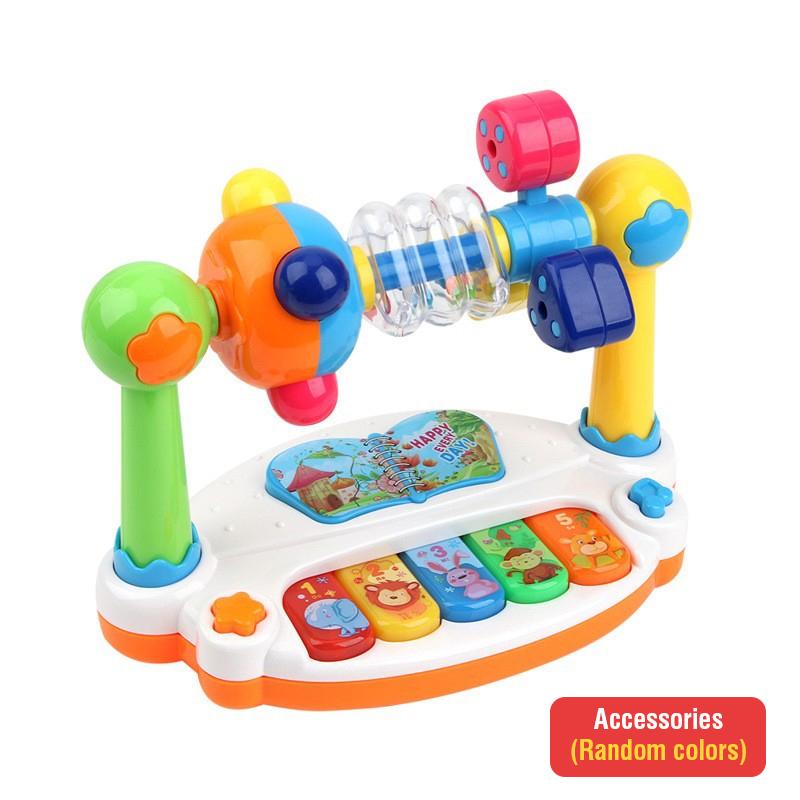 Klavier 5 Tasten Keyboard Musik Spielzeug Set Elektronisches Orgel Bildungsspielzeug Für Kinder Musikinstrumente Mit Licht Kinder Weihnachtsgeschenke