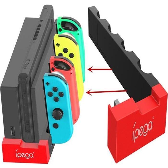 Accessoires Nintendo Switch,Station de charge de charge à intégration commutateur Joycon chargeur pour Nintendo - Type Black and red