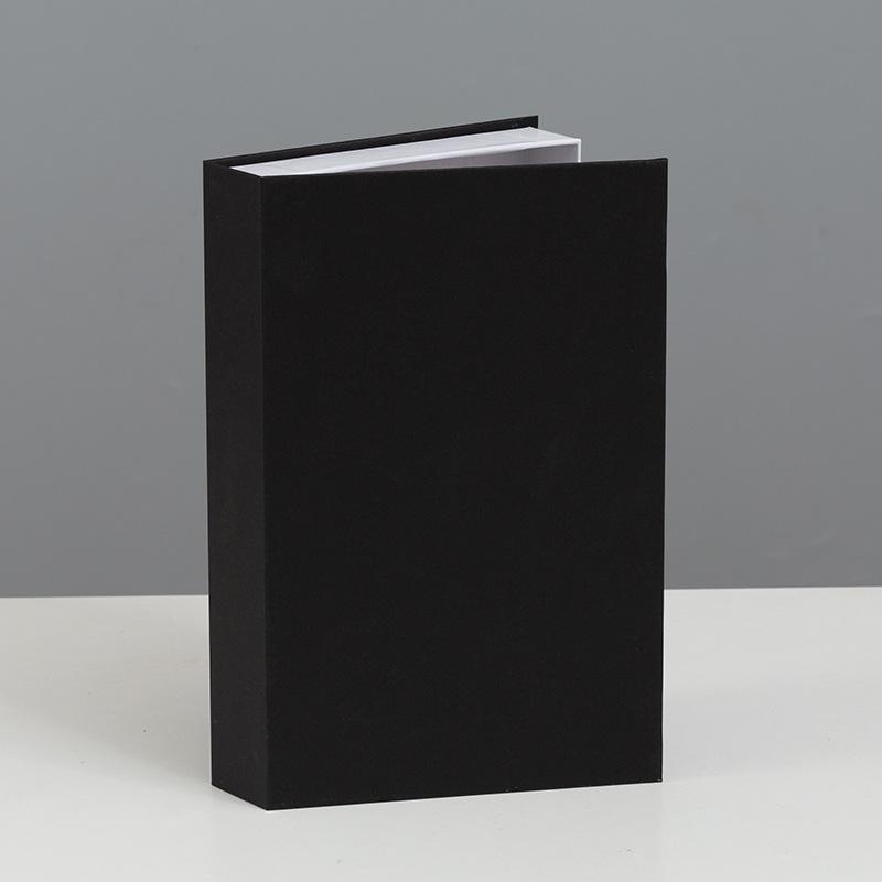 Luxus Gefälschte Bücher Dekoration Einfarbig Öffnende Simulation Buch Lagerung Box Kaffee Tisch Bücher Wohnkultur Schießen Requisiten 27x 17x 4cm schwarz