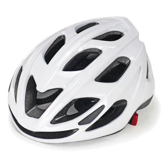 Fahrradhelm für Männer und Frauen, bequemer, verstellbarer, leichter Fahrradhelm mit herausnehmbarem Innenfutter, Schnellverschluss für Mountainbiken weiß