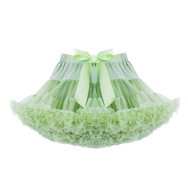 Kinder Mädchen Tüll Rock Baby Mädchen Kleidung Tutu Pettiskirt Rock Mode Mädchen Kleidung Prinzessin Röcke Rock Für Mädchen Kleidung 0-2years grün