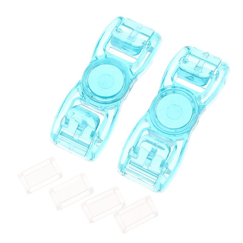 1 Paar Schwimmbrillen Schnalle Brillen Verschluss Versteller Riemen Knopf Befestigungsclip Verbinder Schwimmbrillen Schnallen see-blaue
